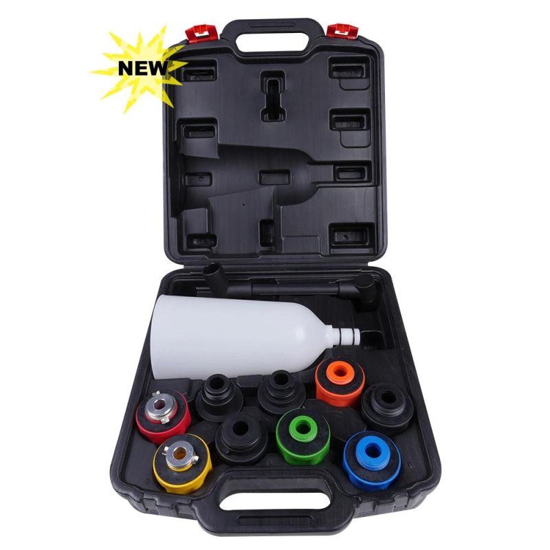 Viktec Automotive Car Repair Tool 11 Piece Engine Oil Filling Set with Color-Code Adaptors (VT13084E)