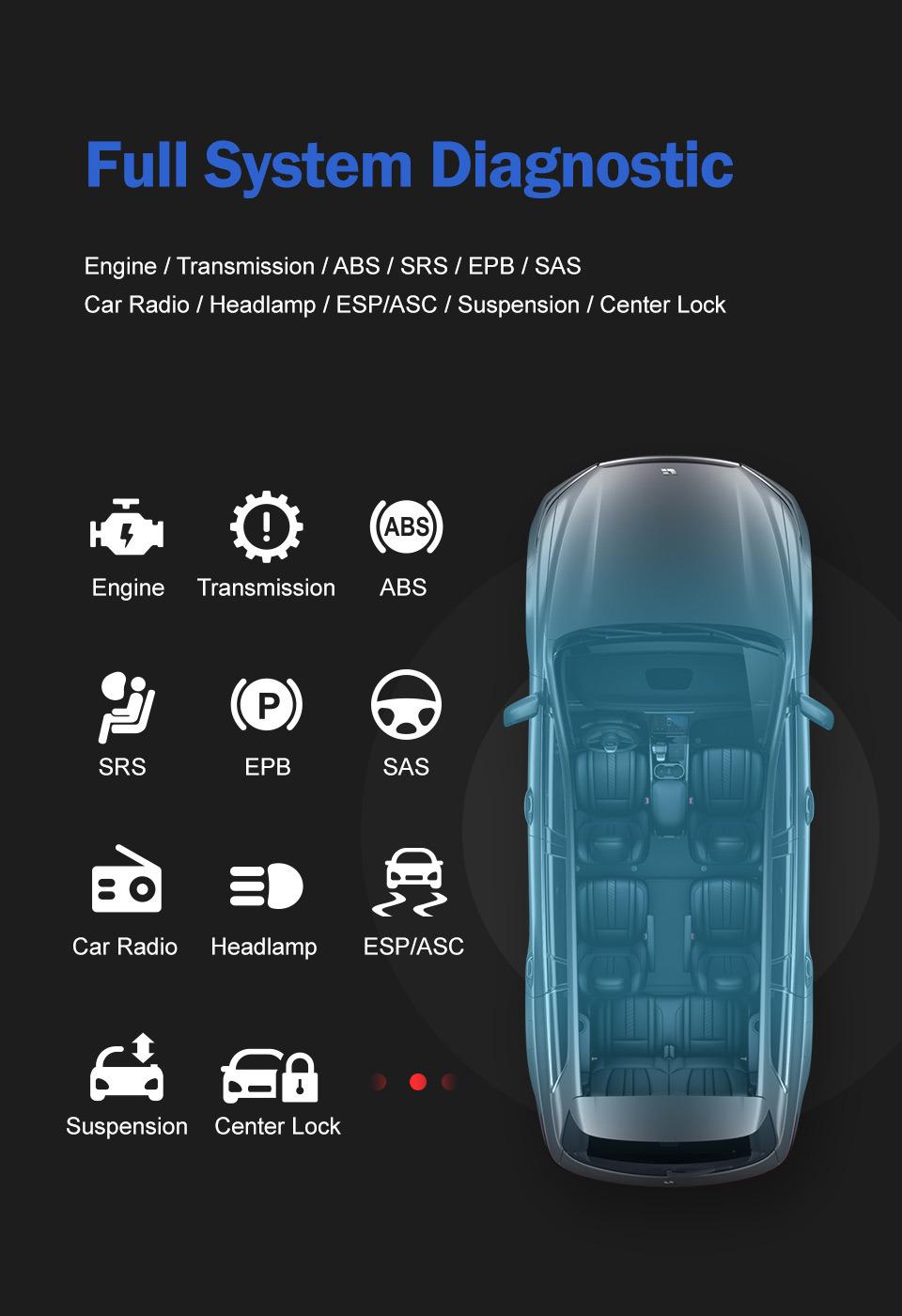 Foxwell Nt644 Elite OBD2 Workshop Car Diagnostic Tool Professional DPF Epb Oil Reset Automotive Scanner Full System