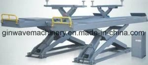 4t Scissor Car Lift Underground Type with Secondary Lifting Jack