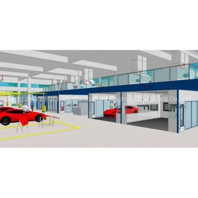 Efficient Prep Bay and Spraying Baking Room for Automobile