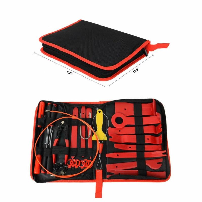 40PCS Auto Car Radio Panel Auto Car Radio Panel Door Clip Panel Trim Dash Audio Removal Installer Pry Kit Repair Tool Pry Tool Hand Tools