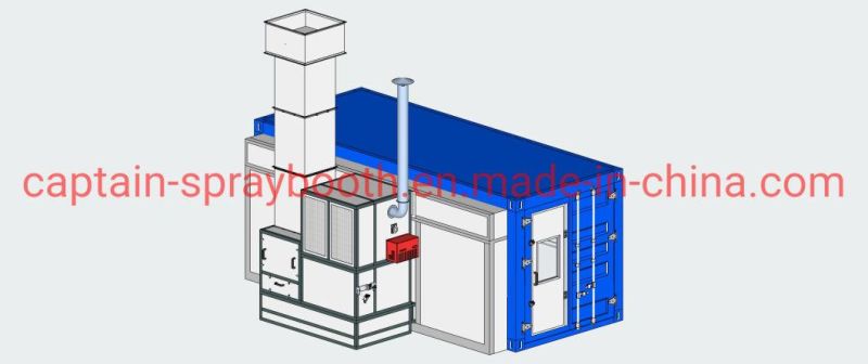 20gp Infrared Lamps/ Diesel Burner Container Spray Booth