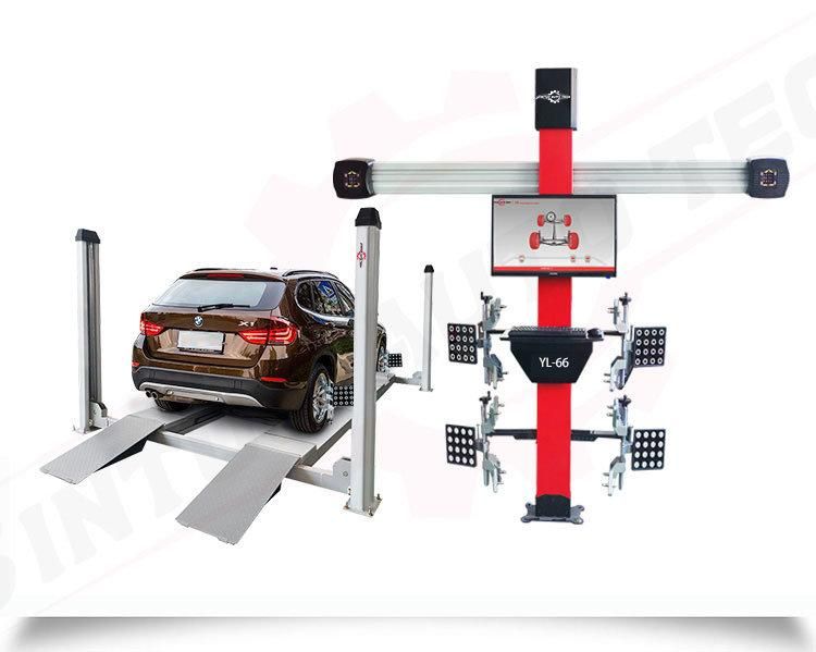 3D Wheel 4 Post Auto Car Lift for Wheel Alignment