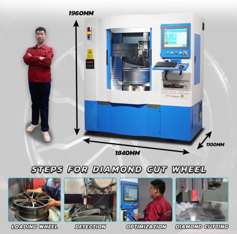 Newest Vertical Alloy Wheel Repair Machine with CE Certificate Awr901vp-PRO