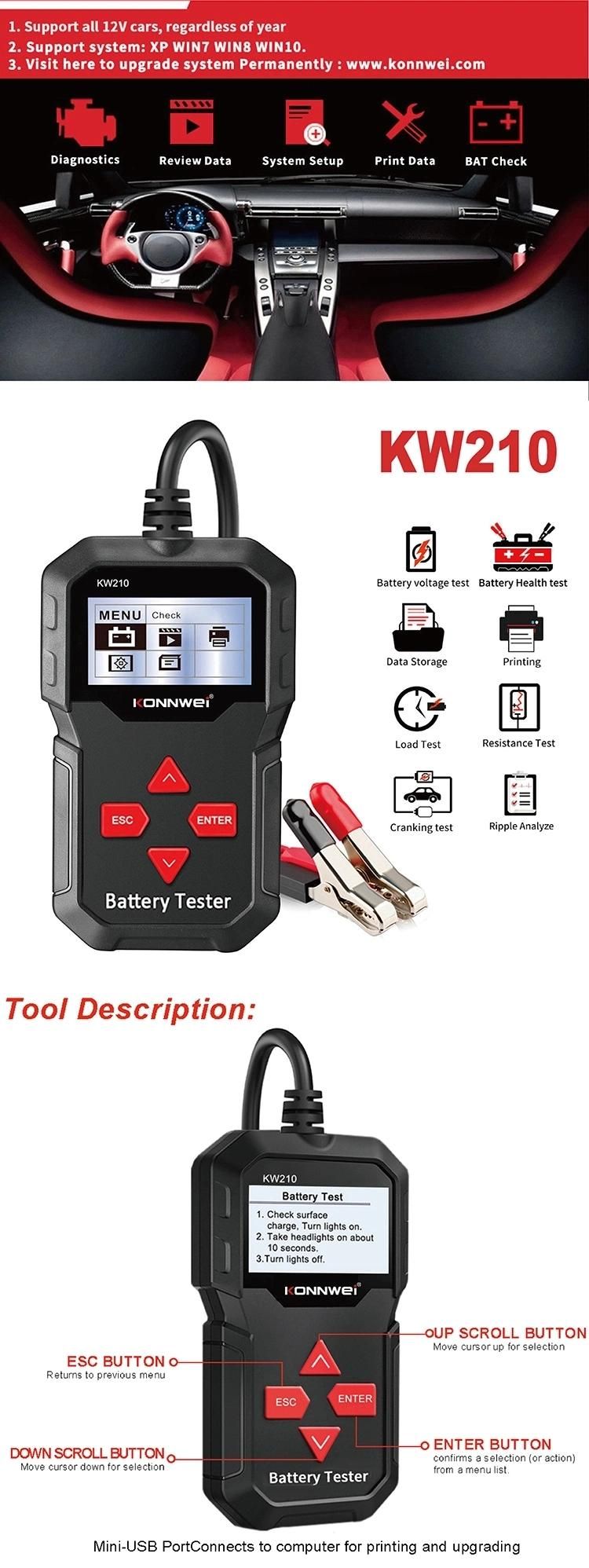 OBD2 Scanner Automobile Battery Detector Code CCA Value Reader Car Diagnostic Tools for All 12V Vehicles Cars Trucks