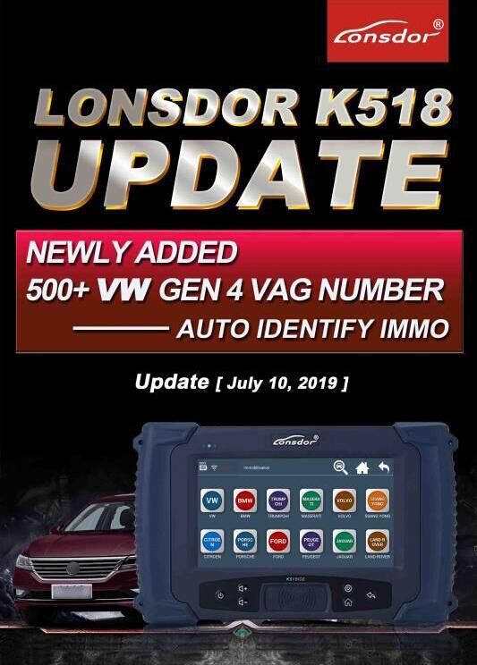 Lonsdor K518s Key Programmer Full Version Support Toyota All Key Lost with 2 Years Update