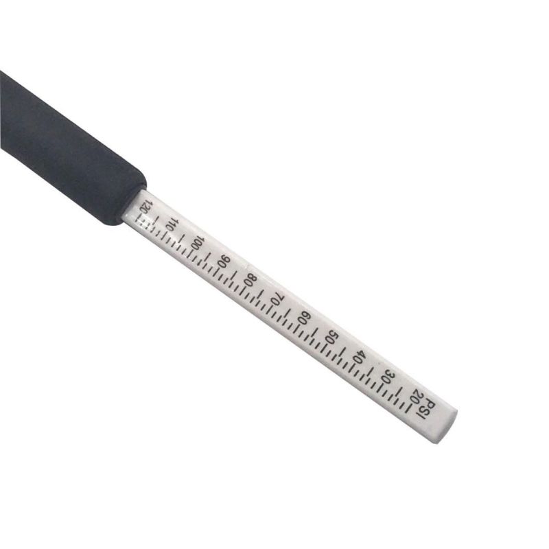 Long Zinc Alloy Dual Head Pen Tire Pressure Gauge