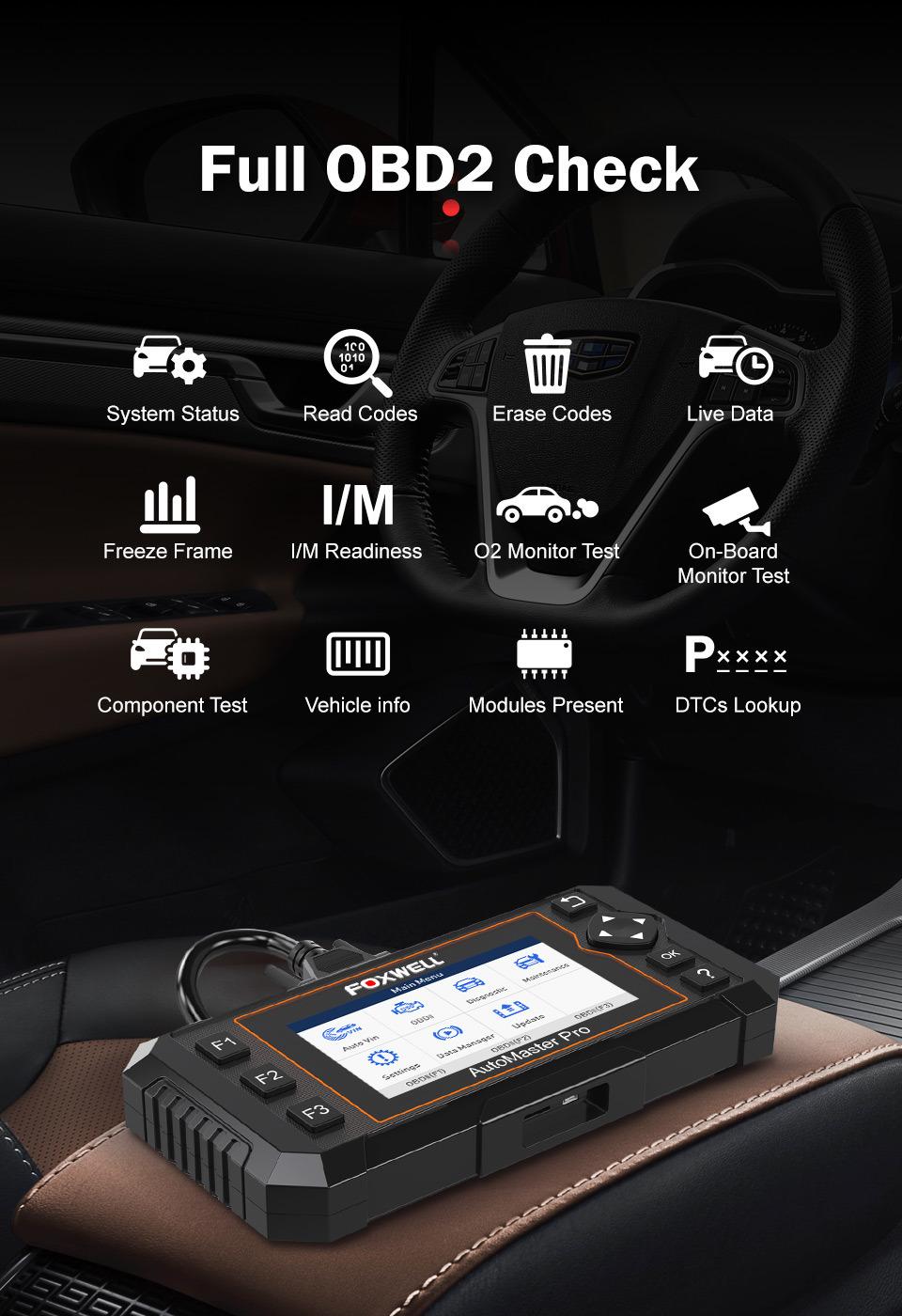 Foxwell Nt644 Elite OBD2 Workshop Car Diagnostic Tool Professional DPF Epb Oil Reset Automotive Scanner Full System