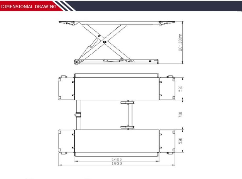 Smart Movable Hydraulic Car Scissor Lifter