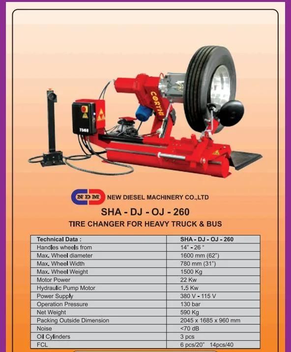 Tyre Changer for Car and Truck Sha-DJ-Oj160