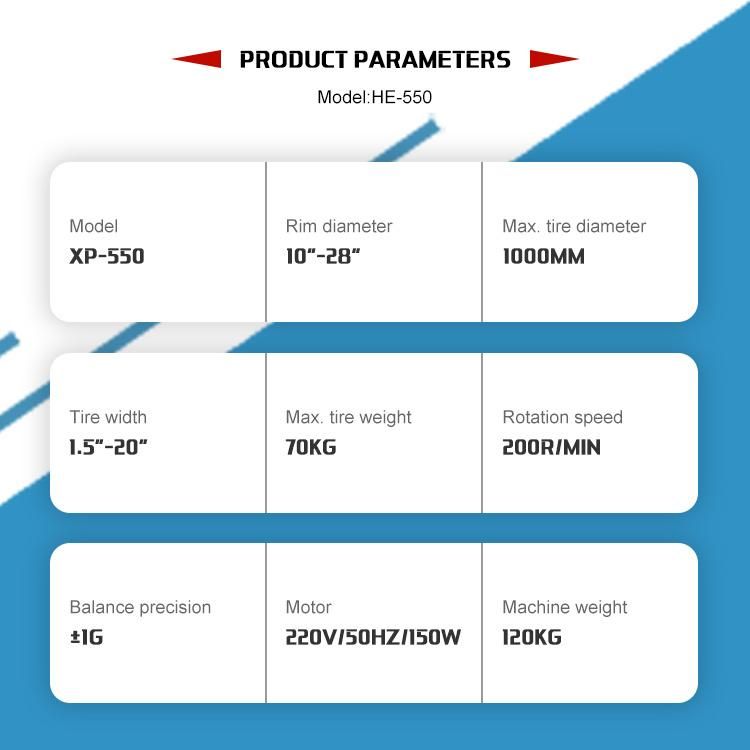 Tyre Machine and Wheel Balancer Standard Alu Balance Function