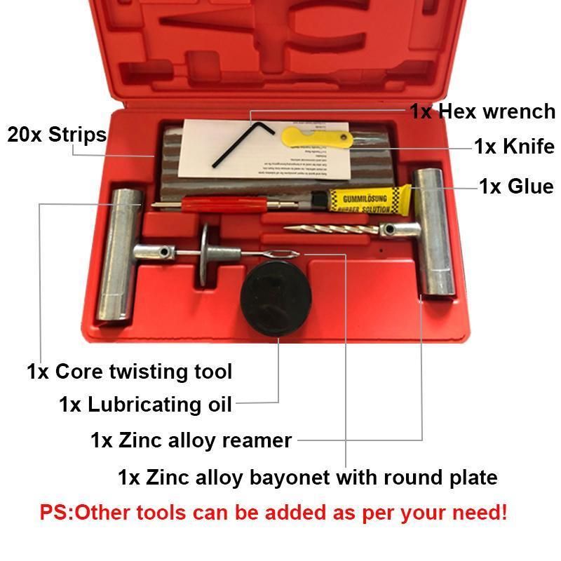 20 Adhesive Strips Tubeless Tire Repair Kit for Trucks, Bike, Motor