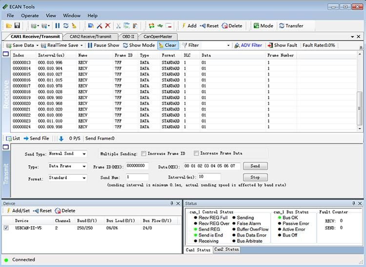 Gcan Can Bus Module 8 Channels Baud Rate 5kbps-1Mbps Analyzer