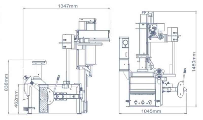 Semi Automatic Mobile Car Tyre Replacing Machine