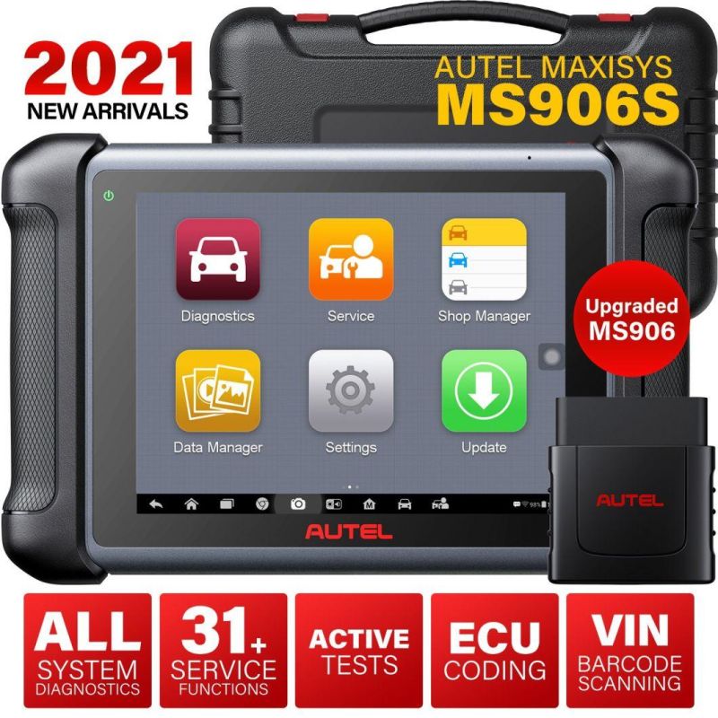 New Release Autel Ms906s wireless Car Universal Diagnostic Machine with OBD1 Connectors