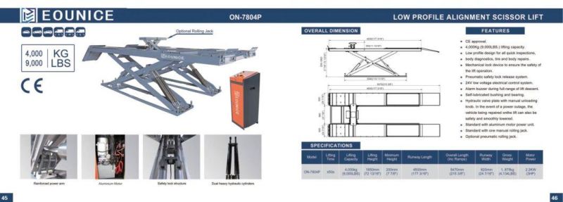 on-7804p Alignment Scissor Lifts