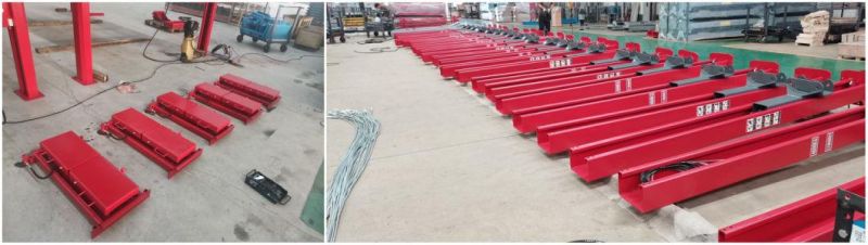 4t Auto Car Lift Portable Lift Red Blue OEM Hydraulic Double Design on Sale