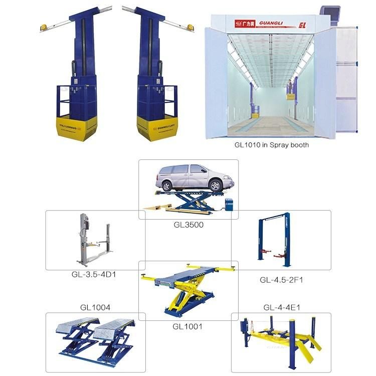 China Manufacturer Supply One Cylinder Hydraulic Movable Scissor Car Lift for Sale with Ce (GL1006)