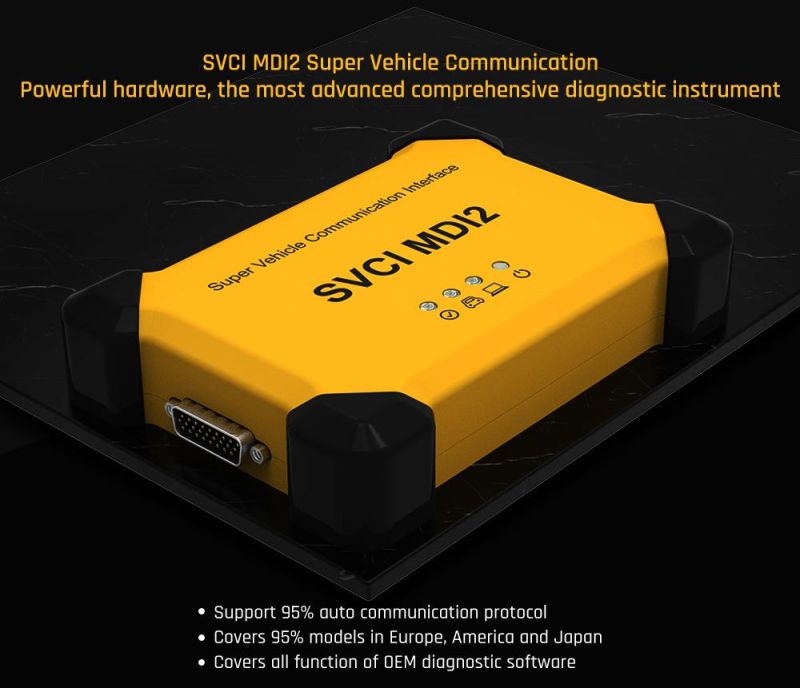 2021 New Svci Mdi2 Super Diagnostic Tool Compatible with Third-Party Custom J2534 Protocol Softwarecan Fd Doip Communication