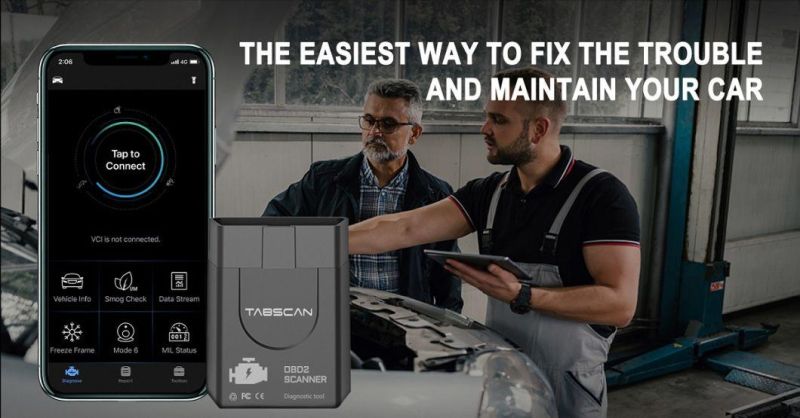 Eucleia Tabscan A1 Automotive Bluetooth OBD2 Diagnostic Tool