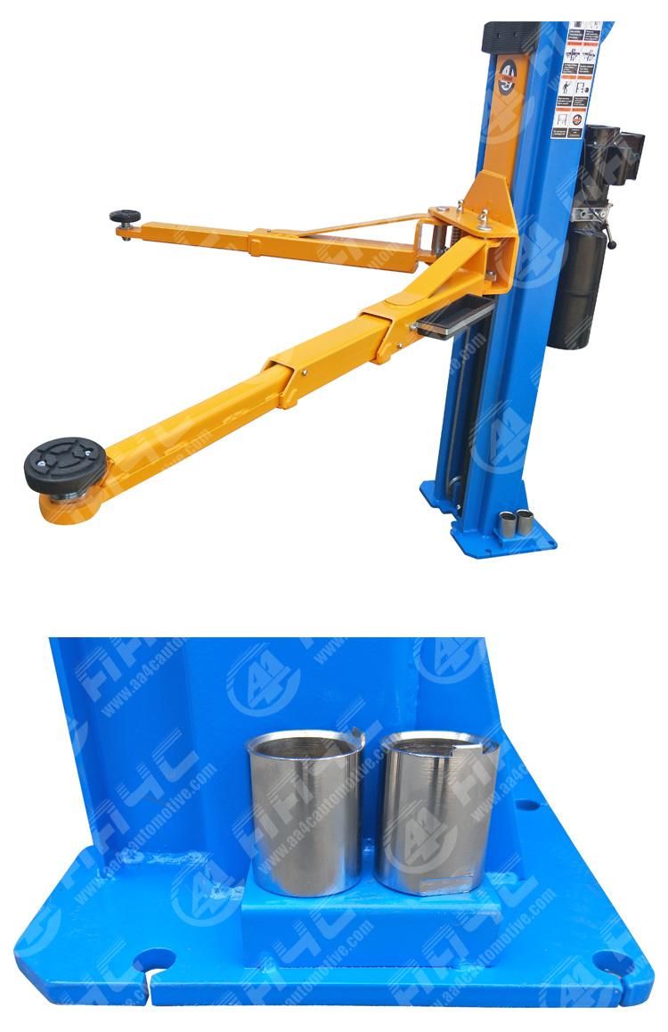 AA4c 10000lbs 4.5t Overhead Gantry Car Lift 2 Post Lift Auto Hoist Segments Columns Manual Unlock AA-2pcf45