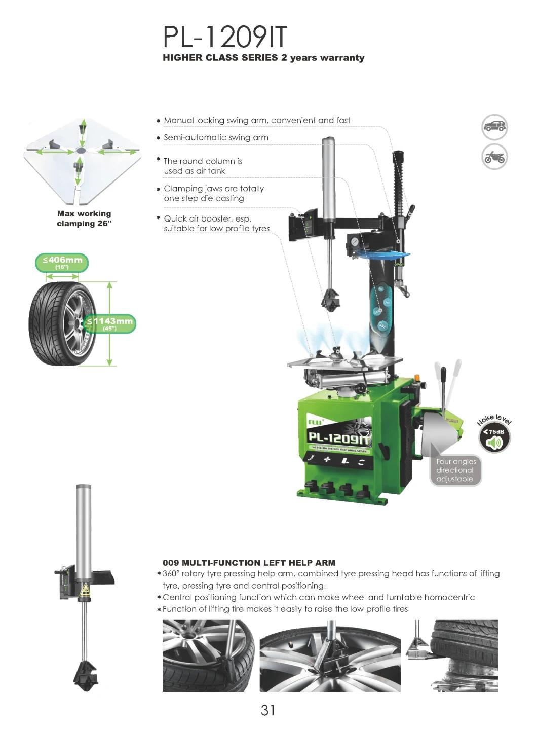 Puli Tire Changer Pl-1209it Semi-Automatic Car Tyre Changer Swing Arm CE Vehicle Tire Changer Equipment