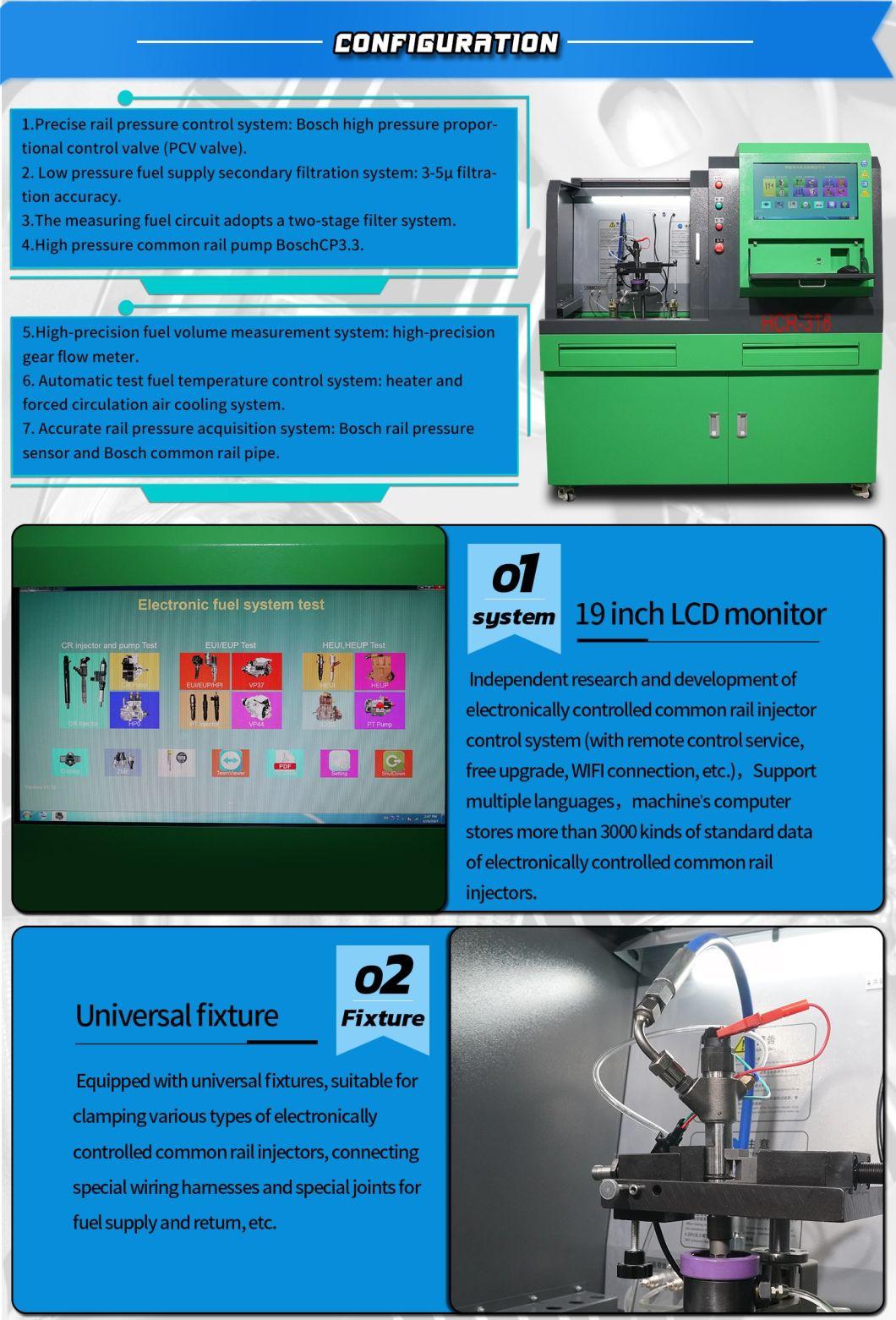 Hcr-318 Diesel Injector Test Bench High Pressure Auto Repair Injector Calibration Machine