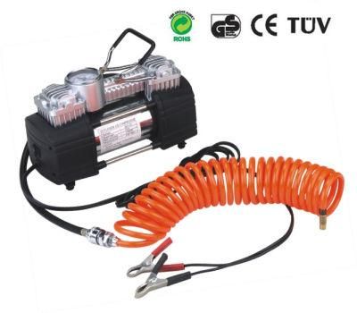 DC 12V Twin Head Air Compressor with Ce for Car