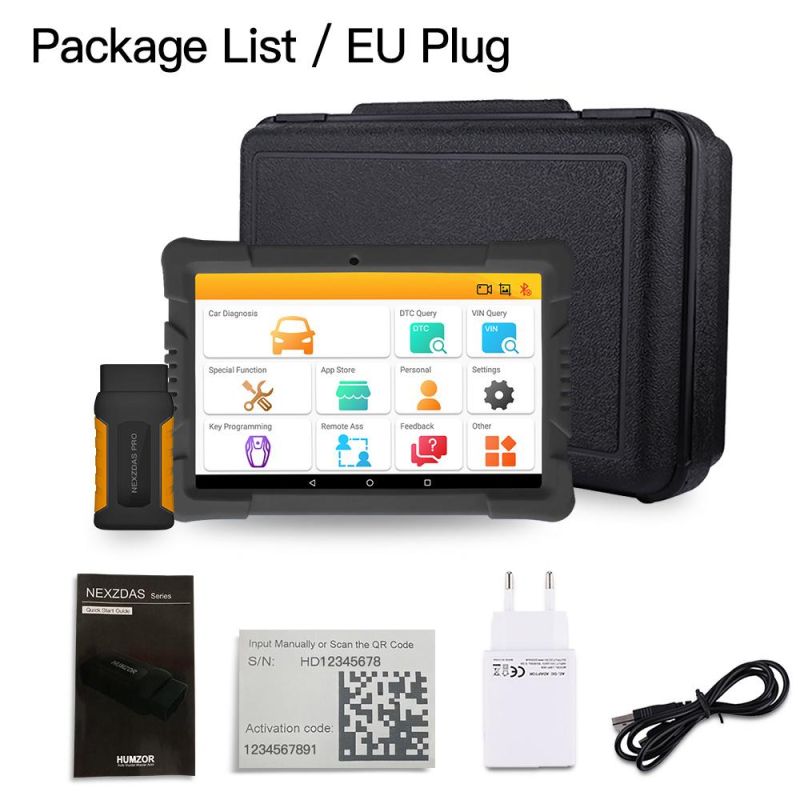 Humzor Nexzdas PRO Bluetooth 10inch Tablet Full System Auto Diagnostic Tool Professional OBD2 Scanner Car Code Reader