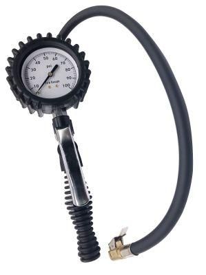 Dial Tire Inflator Gauge with Hands-Free Chuck