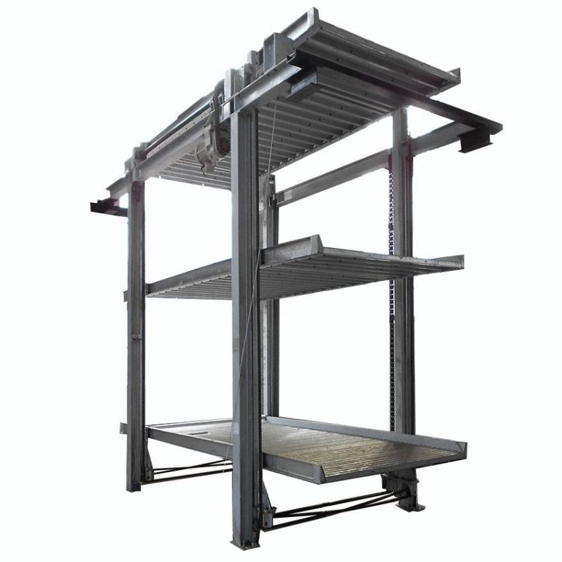 3 Level Stacker Pit Parking System Car Lift