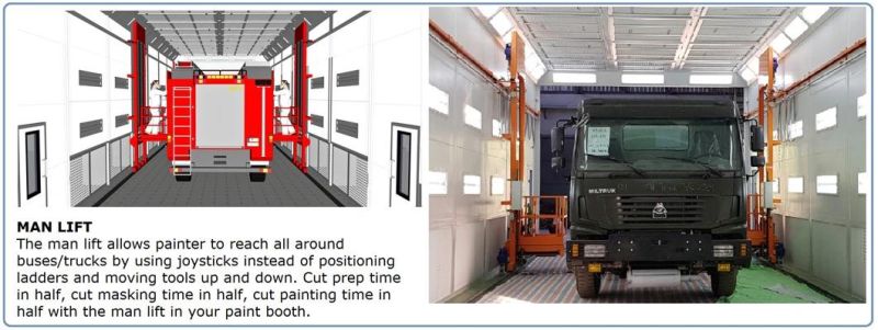 Bus Paint Spray Booth Bus Paint Booth Bus Spray Booths with Lifter