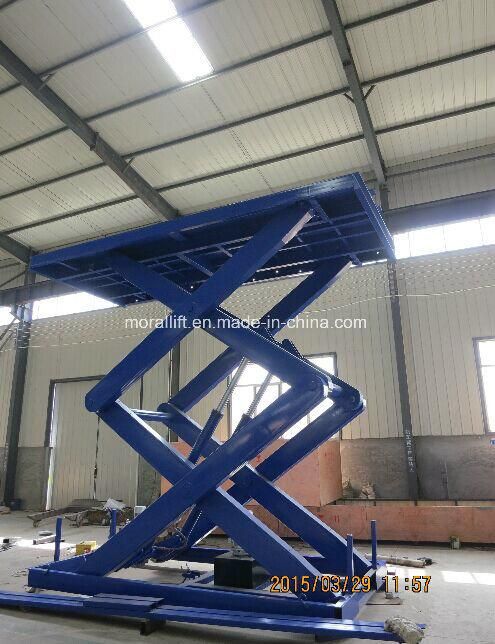 Single Basement Hydraulic Scissor Parking Car Lifter