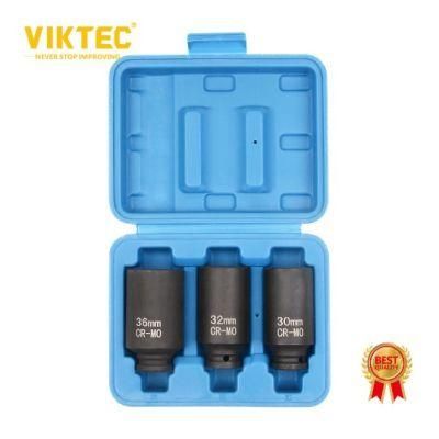 Viktec CE 1/2&quot;Dr Impact Socket Set 3PCS-Hub Nuts