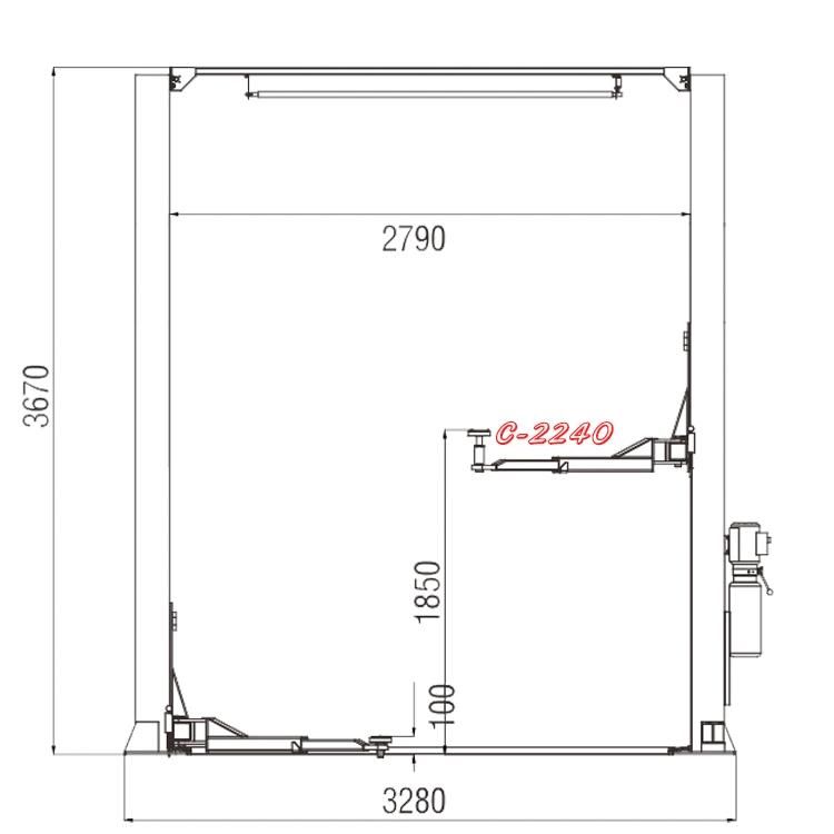 Vico Elevator Auto Car Vehicle Hydraulic Car Lift