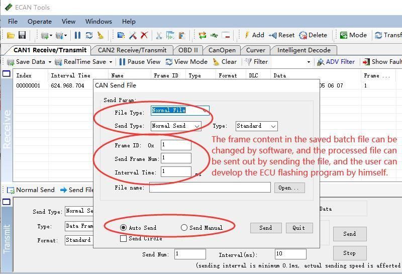 USB to Can Bus Analyzer for Automotive Testing Equipment