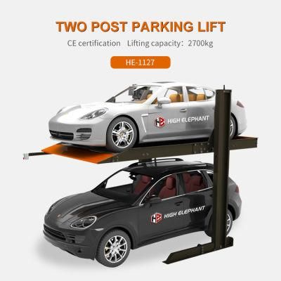 Parking Lift Simple Car Parking System 2700kg Capacity Hydraulic