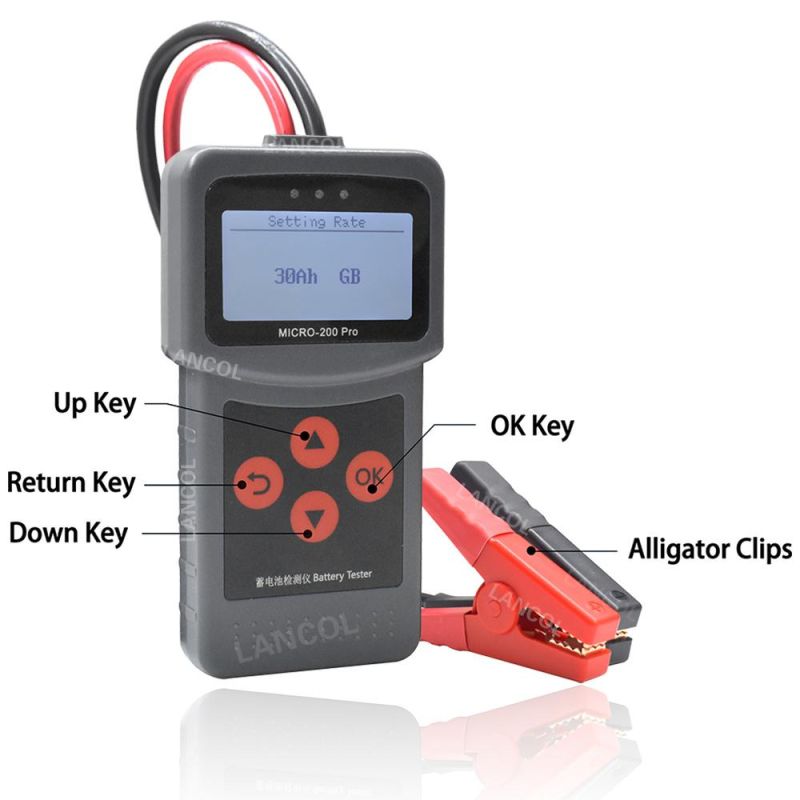 12V Automotive Battery Tester Micro-200 PRO Auto Diagnostic 12V Car Battery Analyzer CCA Tester