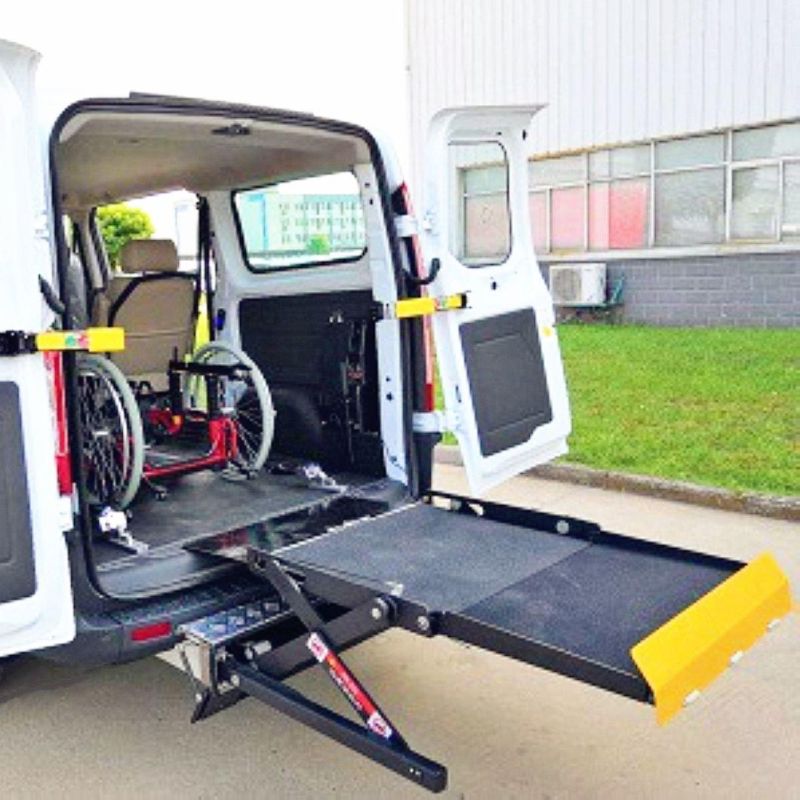 Semi-Automatic Wheelchair Lift for Vans Installed in Back Door