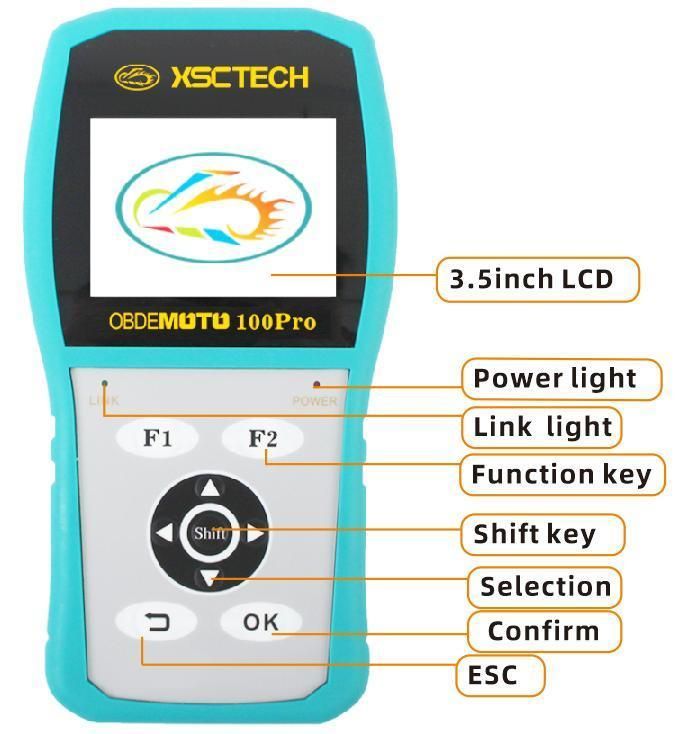 Mst-100 PRO Mst100 PRO Universal Motorcycle Scan Tool with ECU Remap Function and Horse Power Online Update