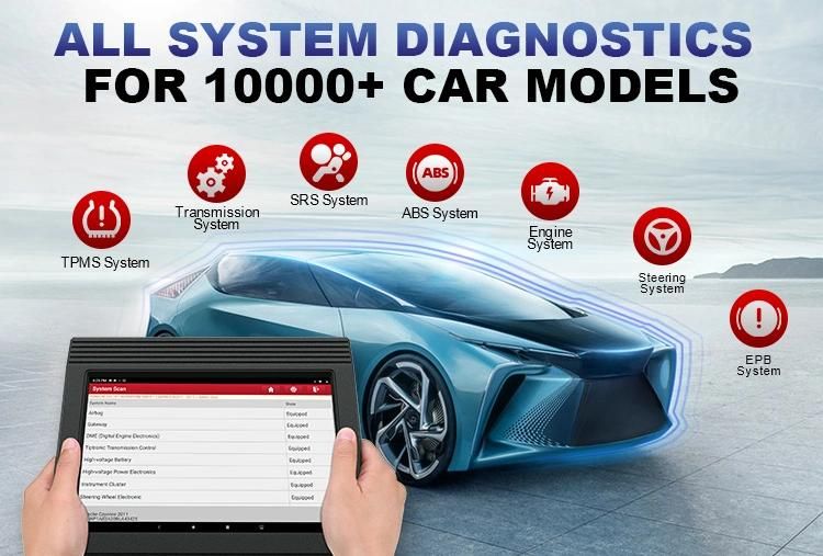 Launch X431 V Plus 10" X431 V V4.0 OBD2 Diagnostic Support with Tsgun TPMS Gun Android 9.1 X431 V Plus PRO3 PRO 3 Universal Car