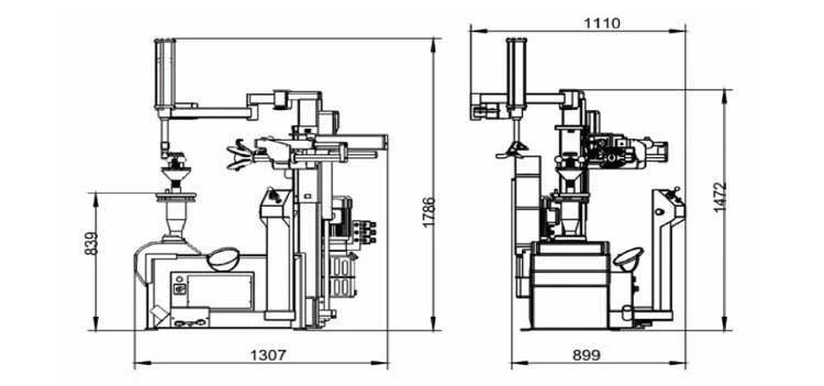 Full Automatic Touchless Tire Changer Hydraulic with Best Price 12-30inch