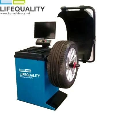 China 10&quot;-24&quot; Automatic Car Tire Wheel Balancing Machine