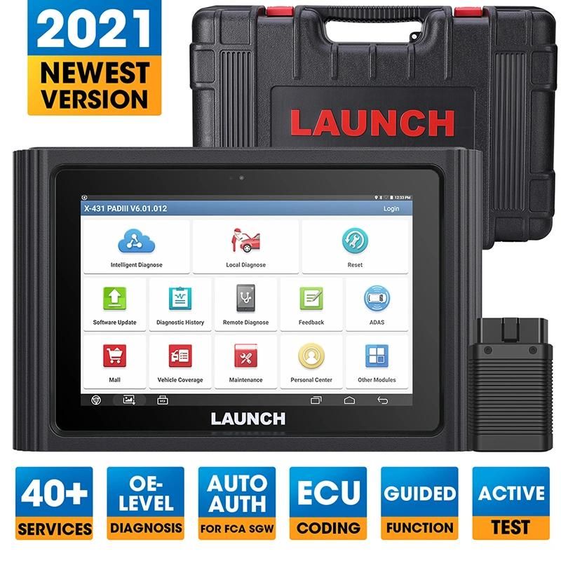 Launch X431 Padiii V2.0 Online ECU Programming Coding Diagnostic Tool Bi-Directional Automotive OBD2 Scanner Diagnostic Scanner