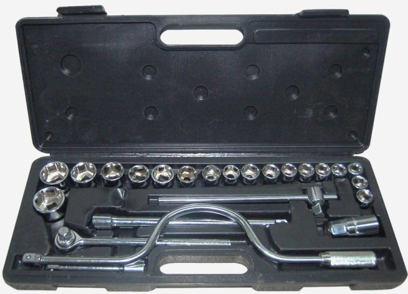 25PCS Professional Maintenance Hand Tool Set 1/2" Drive Socket Set