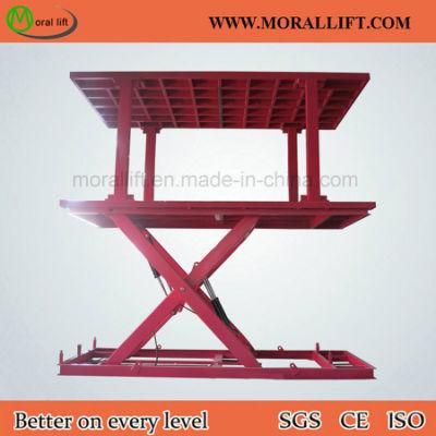 Scissor Car Platform Lift with Double Deck