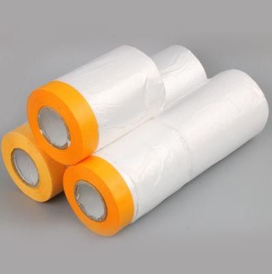 Masking Film for Painting 550*2300mm &amp; Masking Film Tape Roll Self Adhesive Painting Protection Cover Film