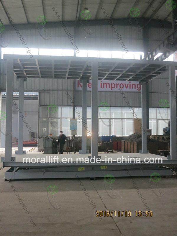 CE Certificated Double Deck Underground Car Lift Platform