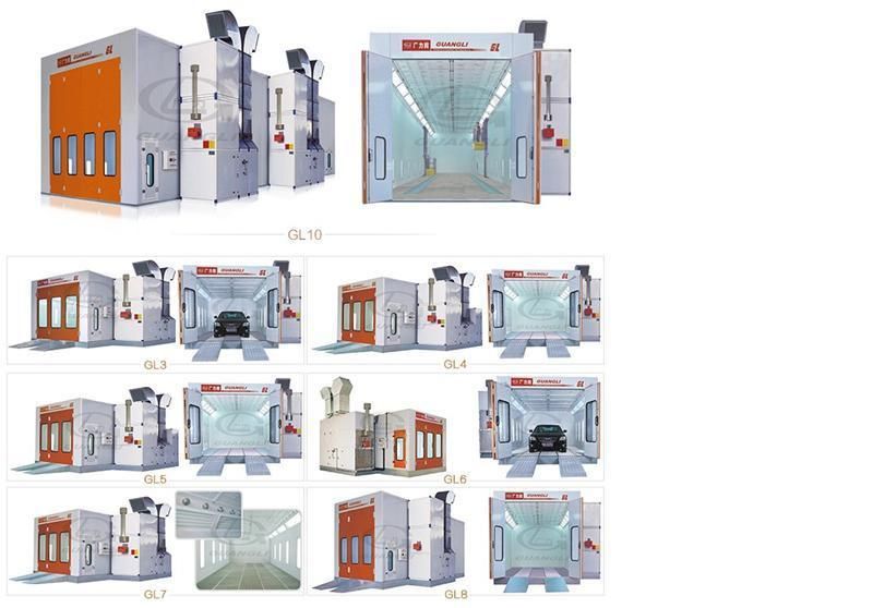 Waterborne Paint Spray Booth with Air Acceleration System for Cars