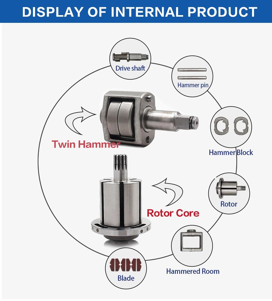 1" High Torque Type Repair Tools Air-Powered Pneumatic Impact Wrench at-D6120